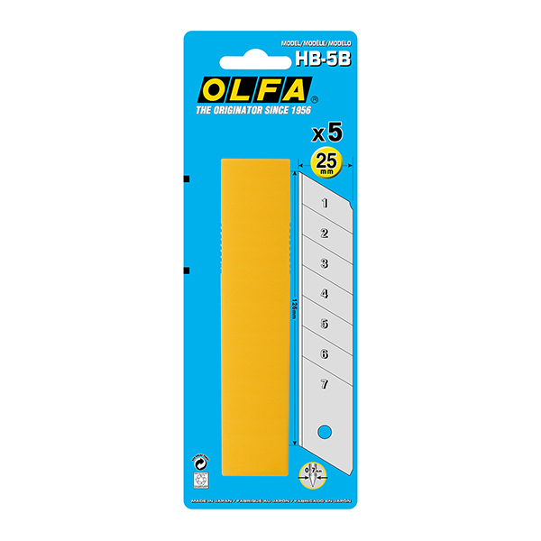 OLFA® Klingen HB-5B (25 mm) Olfa Farben-Frikell WTB OLFA® Klingen HB-5B (25 mm) Olfa Farben-Frikell WTB