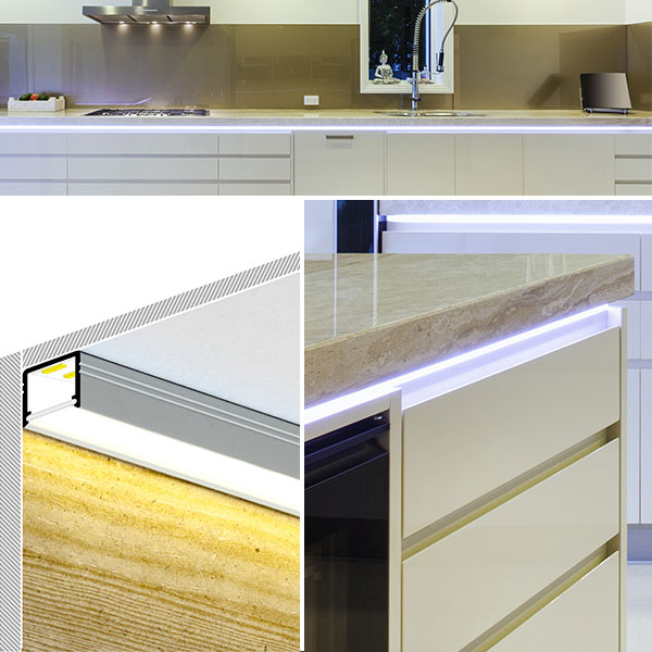 LED Profil P16, Aufputz 10mm Farben-Frikell WTB