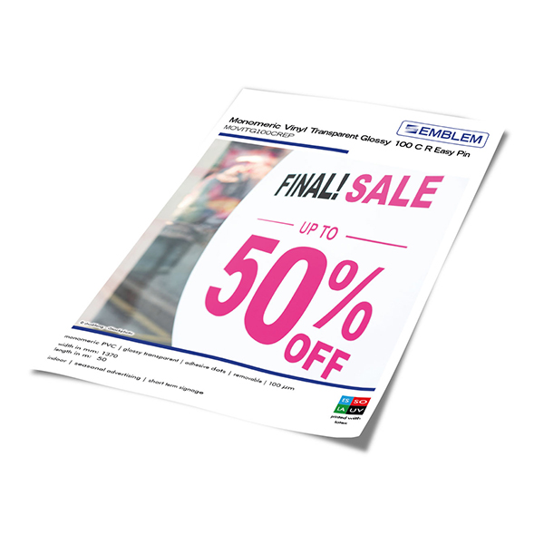 EMBLEM Solvent Film Glossy Monomeric Clear Easy Pin Dataplot Farben-Frikell WTB