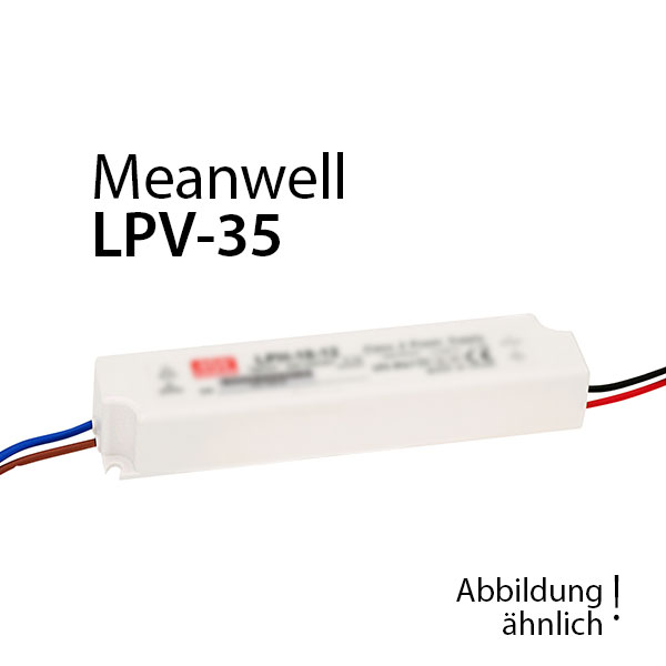 Meanwell LPV-35-12 Netzteil 36W 12V 3A / IP67 Meanwell Farben-Frikell WTB