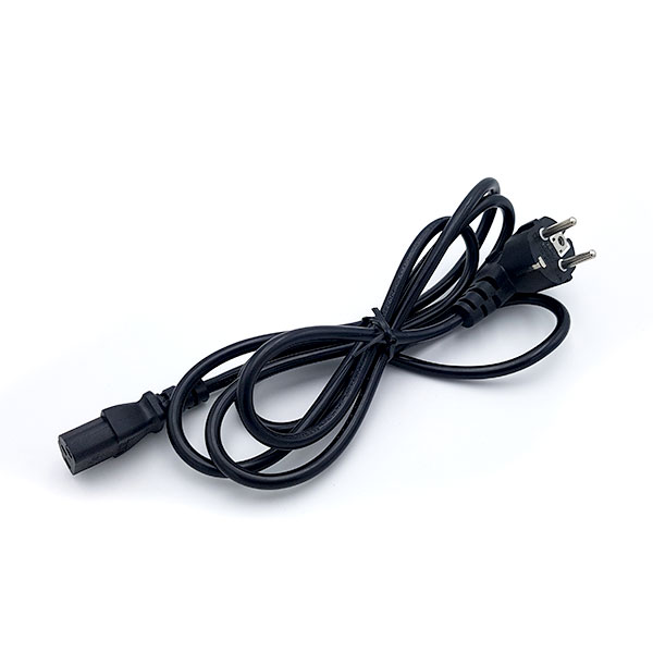 Schuko-Netzkabel C13 / GS90, schwarz Farben-Frikell WTB