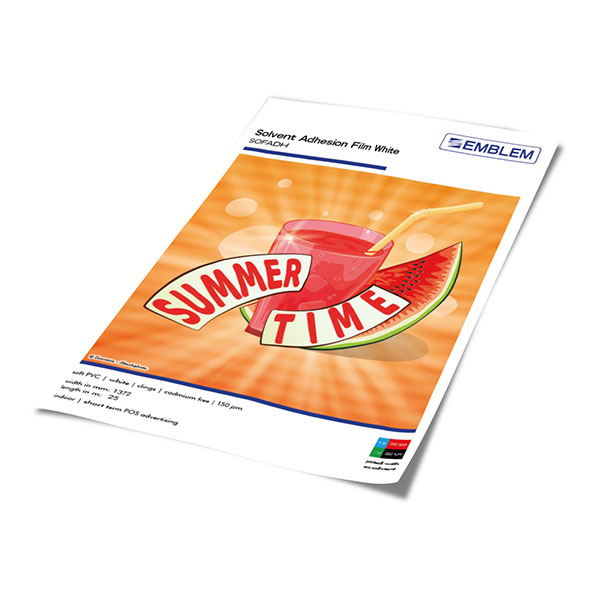 EMBLEM Solvent Adhesion Film White Dataplot Farben-Frikell WTB