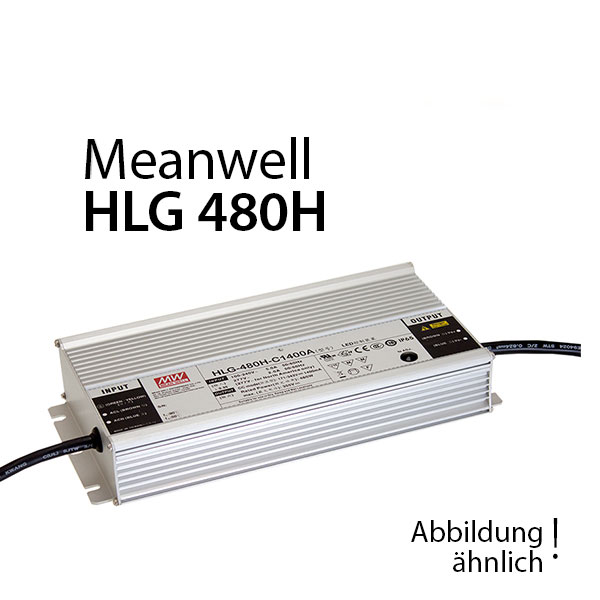 Meanwell HLG-480H-24B Netzteil 480W / 24V / 20A dimmbar Meanwell Farben-Frikell WTB