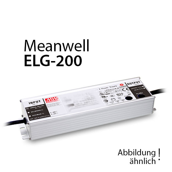 Meanwell ELG-200-12DA-3Y Netzteil 192W 12V 16A / IP67 Meanwell Farben-Frikell WTB