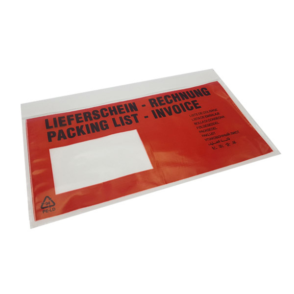 PE-Begleitpapiertasche DL 230 x 120 mm Farben-Frikell WTB